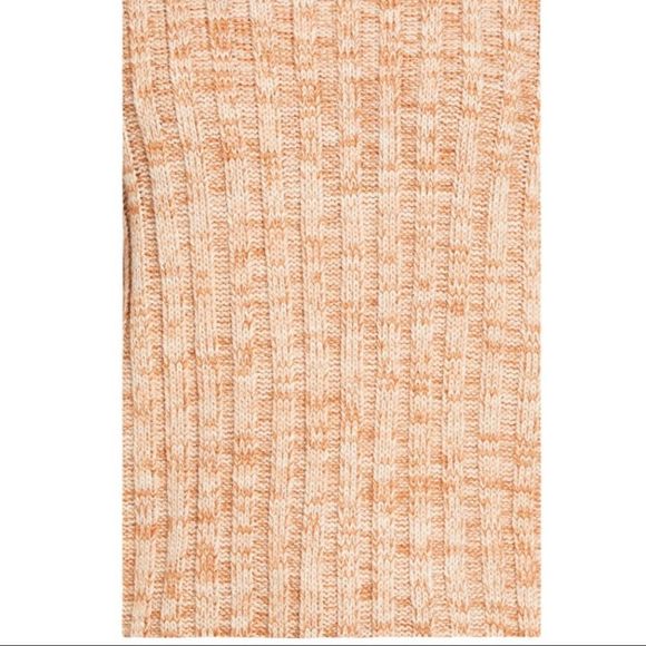 NWT Blank NYC Heather Ribbed Crewneck Sweater Size XL Tan/white knit mix - Picture 5 of 12